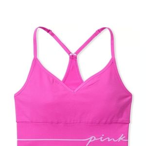 Victoria Secret Pink Seamless Bra Pink Medium Nwt